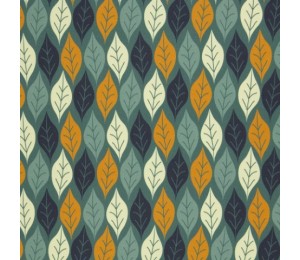 Sweat - Basel Swafing - Blätter dunkeltürkis